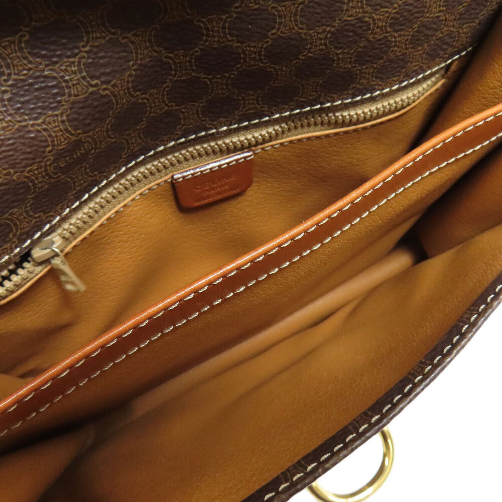 Celine Macadam Leather Brown Shoulder Bag - Picture 5 of 11